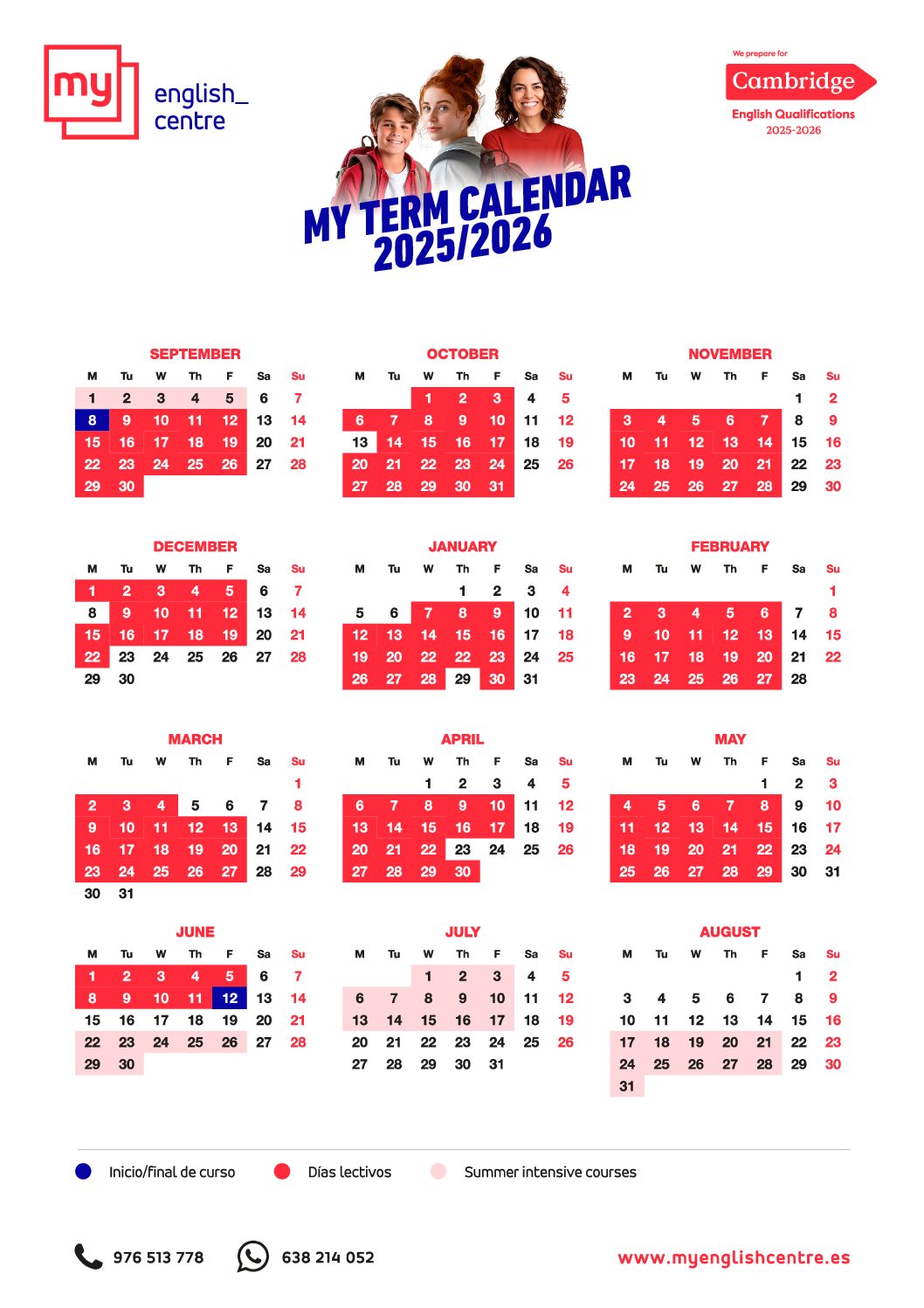 MY TERM CALENDAR 2025-2026